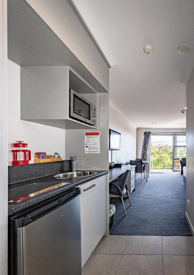 プケクラ モーター ロッジ ニュープリマス エクステリア 写真 A typical apartment at the University of Canterbury